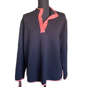 C&C CALIFORNIA - Women’s Black Quilted Pullover Jacket Coat Sz xl #C42